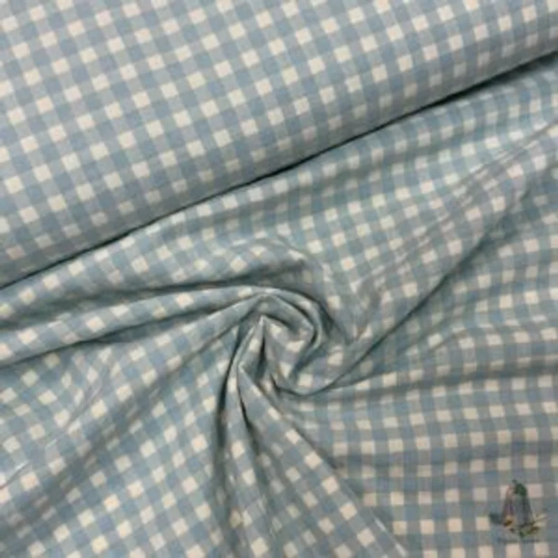 Muestra de tela Vichy Cuadros Gris