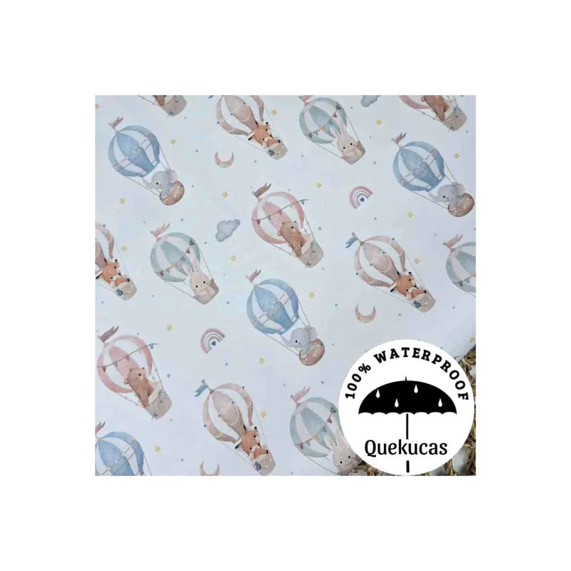 Muestra de tela Canvas Impermeable Globos