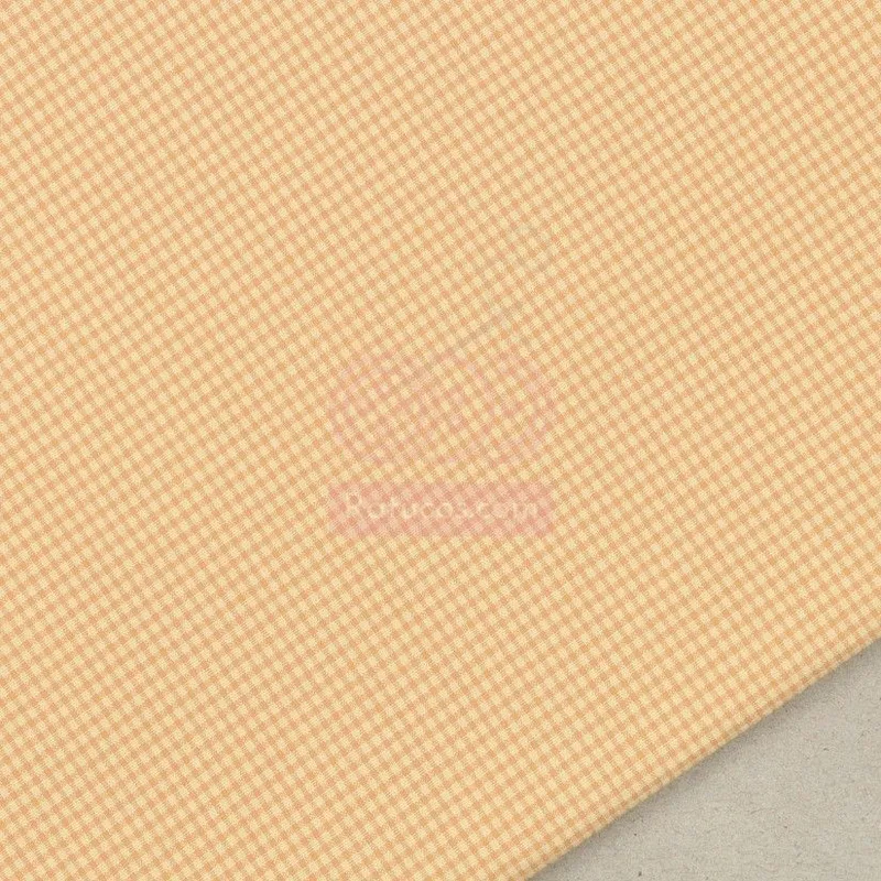 Muestra de tela Vichy 2 cm Vainilla